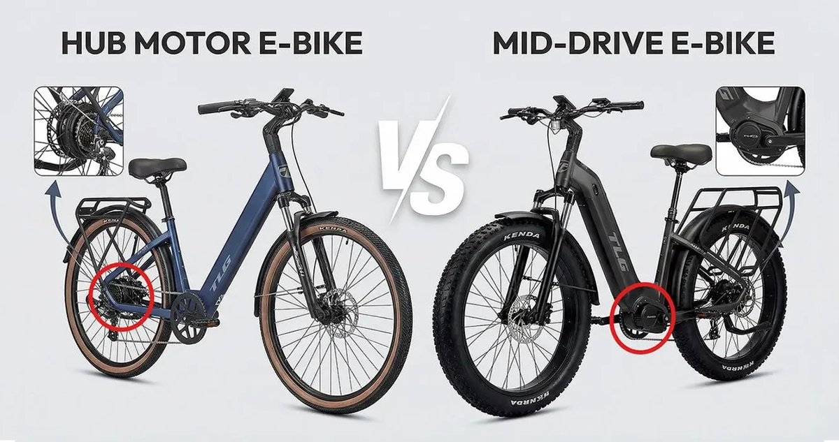 Hub Drive vs Mid-Drive E-Bikes