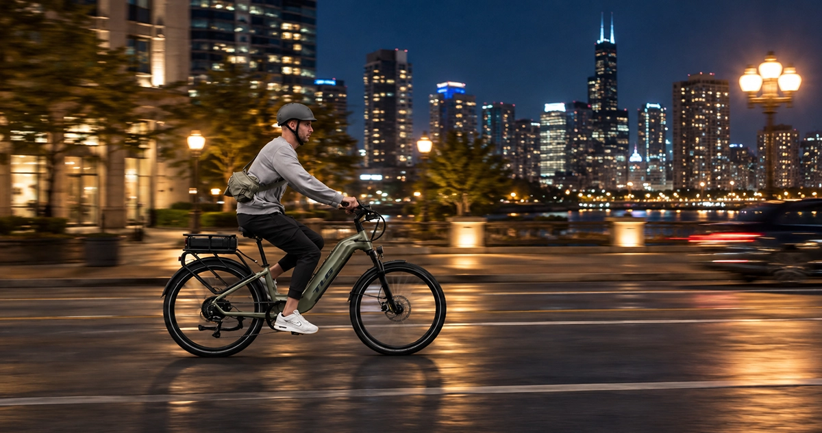 How to Ride an E-Bike at Night