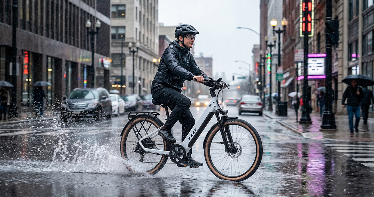 Riding Electric Bikes in the Rain: IP67 Waterproof